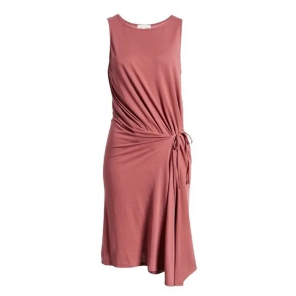 CHELSEA28 | Asymmetrical Midi Tank Dress - Burgundy Crush - Picture 5 of 5